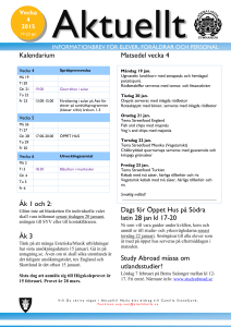 Kalendarium Åk 1 och 2 - Södra Latins gymnasium