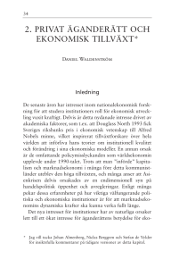 Privat äganderätt och ekonomisk tillväxt