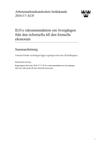 ILO:s rekommendation om övergången från den informella till den
