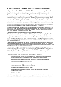 C More presenterar två nya profiler och allt om golfsatsningen
