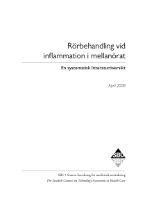 Rörbehandling vid inflammation i mellanörat