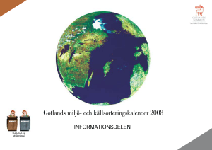 Gotlands miljö- och källsorteringskalender 2008