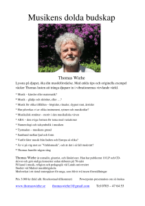 Musikens dolda budskap - Thomas Wiehes hemsida
