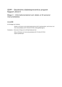 SDPP – Stockholms diabetespreventiva program Rapport 2016:9