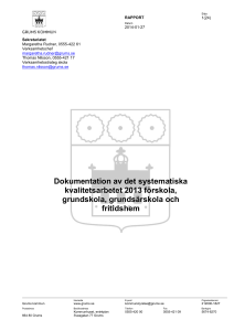 Rapport - Grums kommun