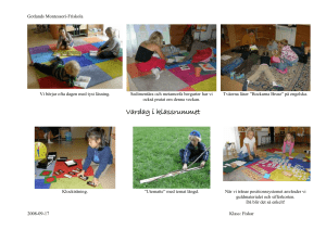 Klassråd - Montessori Friskola Gotland