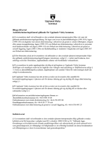 Förslag antidiskrimineringsklausulen