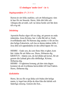 `under året` - år A Ingångsantifon (Ps 28:8