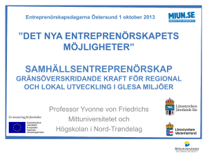 Socialt entreprenörskap och företagens sociala