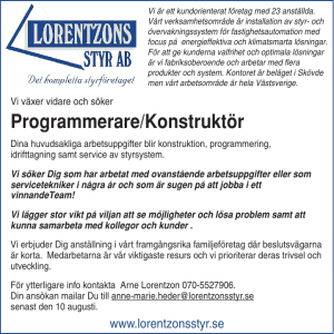 Programmerare/Konstruktör