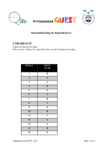 PQ Kvaltest 2014- LÄRARFACIT