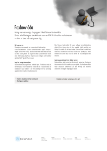 Med Telavox faxbrevlåda får du alla företagets fax skickade som en