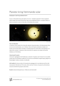 Planeter kring främmande solar