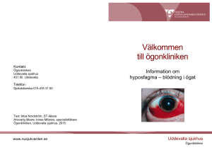 Välkommen till ögonkliniken