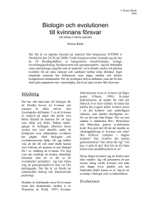 Biologin och evolutionen