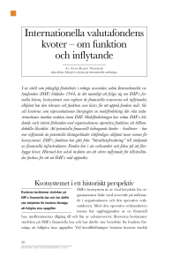 Penning- och valutapolitik 2001:3 artikel 2 Internationella