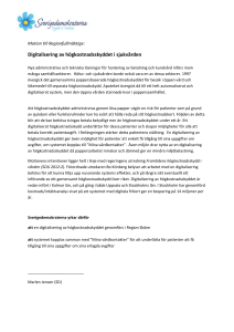 Digitalisering av högkostnadsskyddet i sjukvården