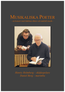 Musikaliska poeter - Daniel Berg marimba