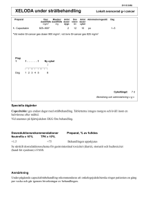XELODA under strålbehandling