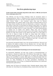 Den första globaliseringsvågen - UU Studentportalen