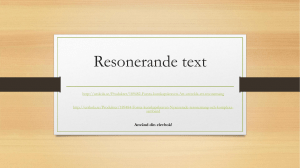 Resonerande text