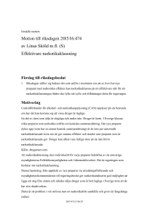 Effektivare narkotikaklassning