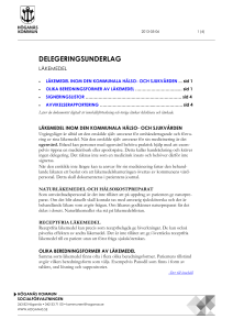 Delegeringsunderlag läkemedel