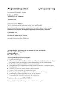 Programmeringsteknik, datordel 160113