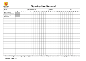 Signeringslista läkemedel