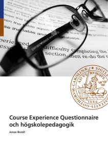 CEQ och högskolepedagogik