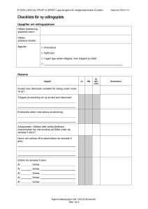 Checklista för ny odlingsplats