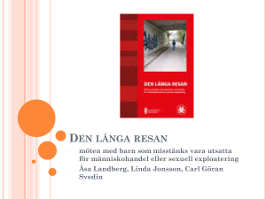 Människohandel och exploatering av barn