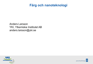 Färg och nanoteknologi
