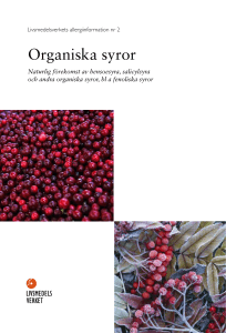 Organiska syror