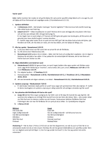 Vad är synd? Intro: Syftet med den här studien är att ge förståelse för