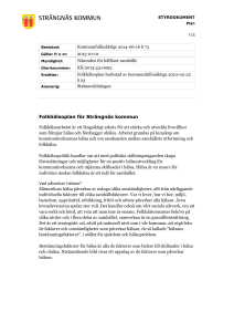Folkhälsoplan för Strängnäs kommun