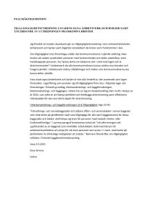 fullmäktigemotion tillgänglighetsutredning i stadens egna