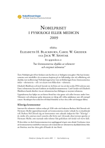 nobelpriset i fysiologi eller medicin