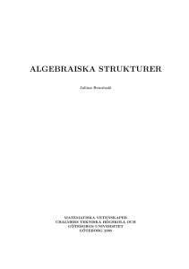 algebraiska strukturer