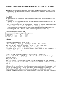 Exempel på skrivning i stökiometri, periodiska systemet och