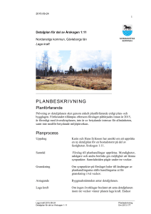 Planbeskrivning - Nordanstigs kommun