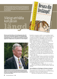 Viktigt att hålla koll på sin - Alliansen för Rörelseorganens Sjukdomar