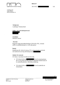IVO-beslut ambulanssköterskan