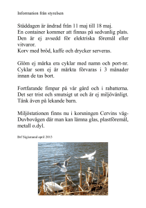 Information från styrelsen