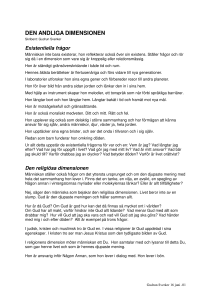 DEN ANDLIGA DIMENSIONEN