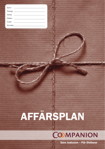 Affärsplan Coompanion