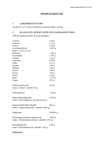 Aminoven 3.5 Glucos-Elektrolyt solution for infusion SmPC