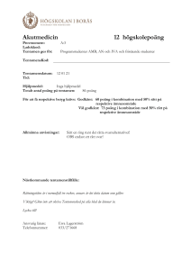 Akutmedicin 12 högskolepoäng