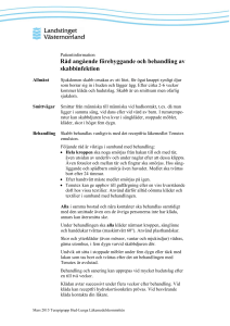 Råd angående förebyggande och behandling av skabbinfektion