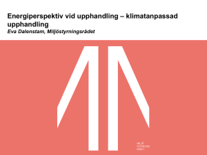 Krav – exempel fordon och transporter